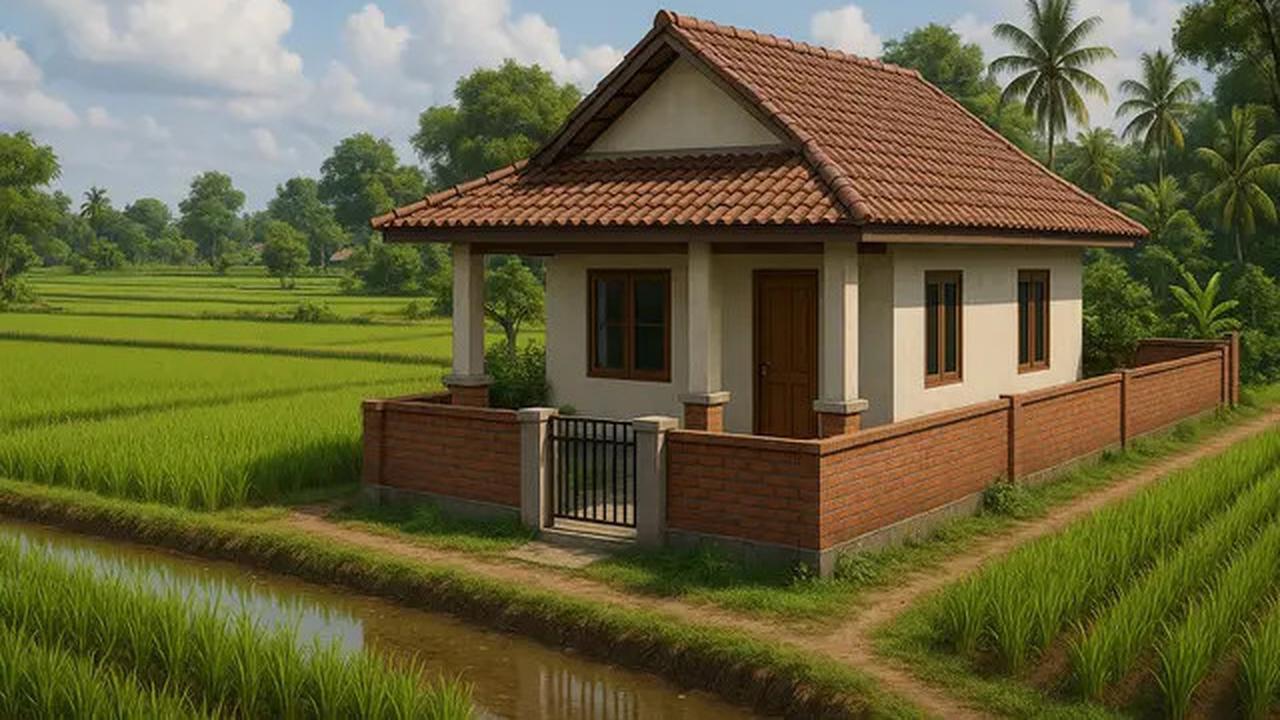 10 Gambar Rumah Tepi Sawah yang Simpel dan Menawan, Cocok Jadi Ide Hunian 2025