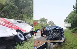 Kronologi Mobil Rumah Sakit Terguling di Tol Lampung, 3 Terluka