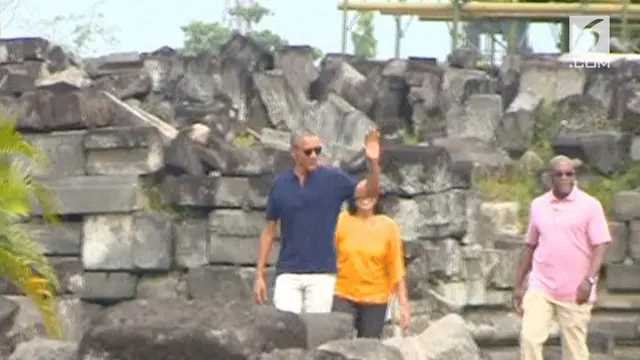 Mantan Presiden AS, Barack Obama mengunjungi Candi Prambanan yang menjadi salah satu lokasi tujuan selama kunjungannya di Indonesia.