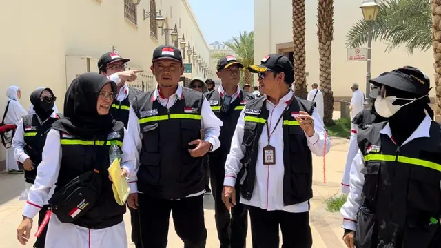 Kepala Daker Madinah, Zaenal Muttaqin usai meninjau kesiapan petugas Sektor Bir Ali, Selasa (30/5/2023).