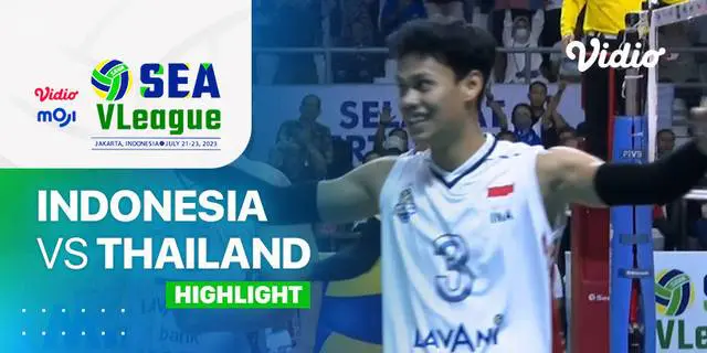 VIDEO: Taklukkan Thailand, Timnas Bola Voli Indonesia Tak Terkalahkan di SEA VLeague 2023 Putra