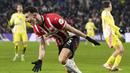 Pemain PSV, Ivan Perisic merayakan golnya ke gawang Juventus dalam laga leg 2 babak play off Liga Champions 2024/2025 di Philips Stadion, Eindhoven, Belanda, Rabu (19/02/2025) waktu setempat. (AP Photo/Peter Dejong)