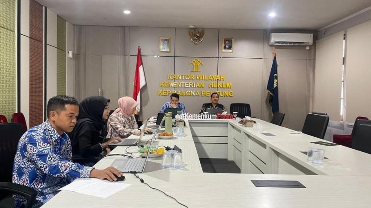 Kemenkumham Babel Rampungkan Harmonisasi Empat Konsep Raperbup Belitung untuk Pajak Daerah