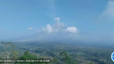Semeru Erupsi Delapan Kali, Cek Batas Area Steril