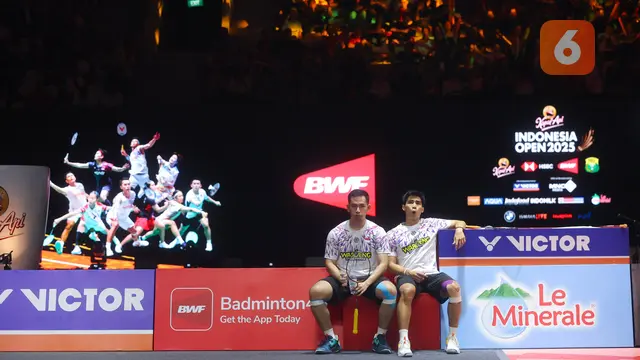 Foto: Wajah Kecewa Sabar / Reza Setelah Gagal Juara Indonesia Open 2025