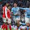 Hasil ini memastikan Manchester City keluar sebagai juara Carabao Cup musim 2025/2026. Arsenal yang dilatih Mikel Arteta harus puas mengakhiri perjalanan mereka sebagai runner-up. (AP Photo/Richard Pelham)