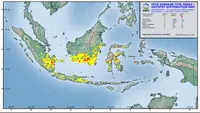 Sebaran Titik Api Karhutla di 6 Provinsi Hari Ini