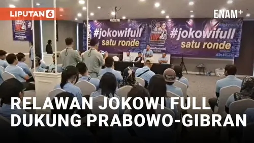 VIDEO: Deklarasi Dukungan, Relawan Jokowi Full Siap Bawa Prabowo dan Gibran Menang 1 Putaran