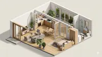 7 Denah Rumah 6x6 Modern Tanpa Banyak Dinding, Inspirasi Hunian Kecil agar Terasa Luas