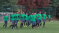 Suasana latihan timnas Indonesia U-19 jelang laga melawan Timor Leste. (Dokumentasi PSSI)