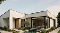 Desain Rumah 1 Lantai Minimalis Modern Elegan (created by AI)