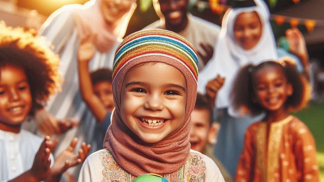 Ilustrasi anak berpuasa