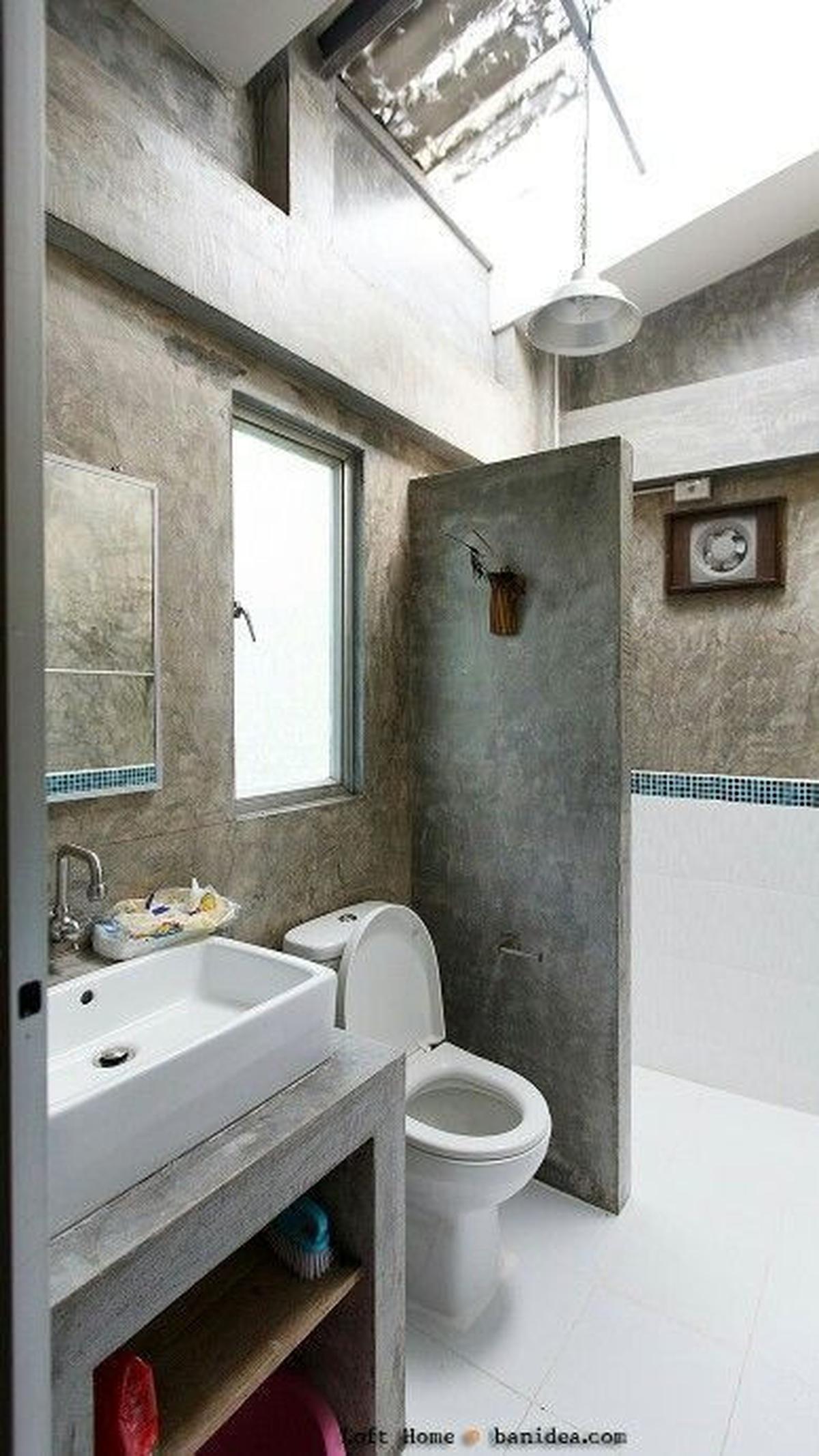 Kamar Mandi Khas Pedesaan Ala Industrial