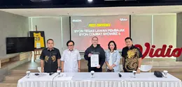 Sikap tegas Vidio dan BYON tempuh jalur hukum atas pembajakan siaran BYON Combat Sport Showbiz Vol.6.