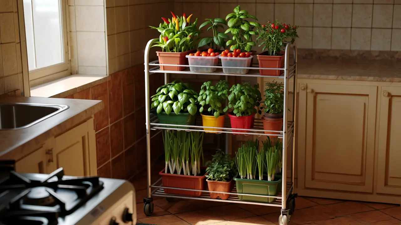 Kebun sayur dekat dapur (Foto: Reve Art AI)