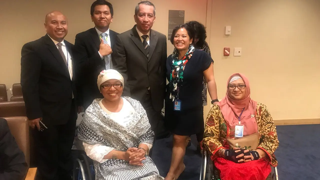 Risnawati Utami, WNI pertama Anggota Komite Hak Penyandang Disabilitas PBB. (PTRI New York)