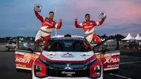 Xpander Rally Team (XRT) jadi juara umum di Meikarta Sprint Rally 2020. ©2020 Merdeka.com