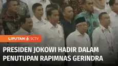 Untuk pertama kalinya, Presiden Joko Widodo hadir dalam penutupan Rapimnas Gerindra yang digelar di kawasan GBK Jakarta Pusat. Dalam kesempatan itu, Presiden terpilih sekaligus Ketua Umum Partai Gerindra, Prabowo Subianto memberikan pujian atas kepem...