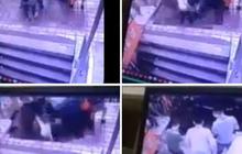 [Video] Lantai halte bus di China runtuh, 5 orang terluka
