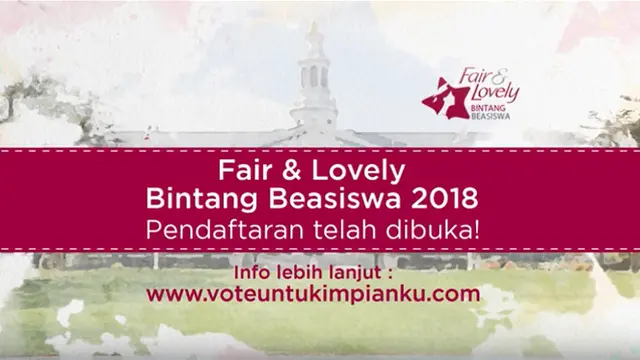 Fair & Lovely Bintang Beasiswa kembali membuka pendaftaran dan menjangkau 7 wilayah di Indonesia, yaitu DI Yogyakarta, Jawa Barat, Jawa Tengah, Jawa Timur, Sumatera, Sulawesi, dan Kalimantan.