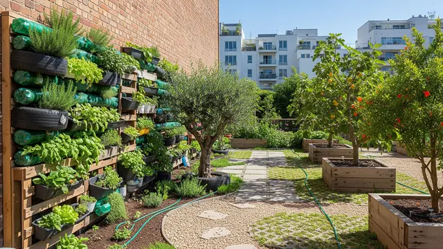 Desain Urban Garden dengan Pohon Buah Tahan Panas/Gemini AI