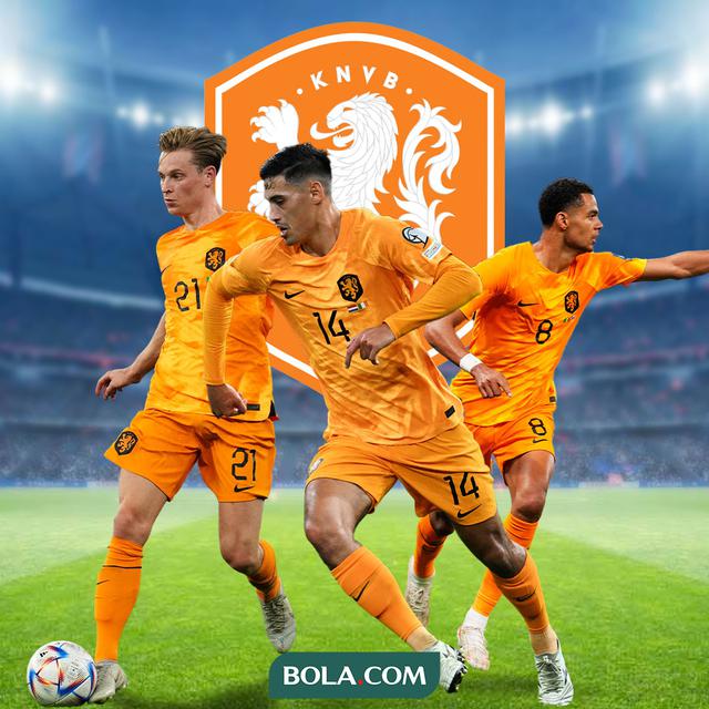 Timnas Belanda - Frenkie de Jong, Tijjani Reijnders, Cody Gakpo