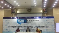 Dirjen Pendidikan Islam Kemenag, Kamaruddin Amir dalam diskusi di Jakarta. (Liputan6.com/Muhammad Radityo Priyasmoro)