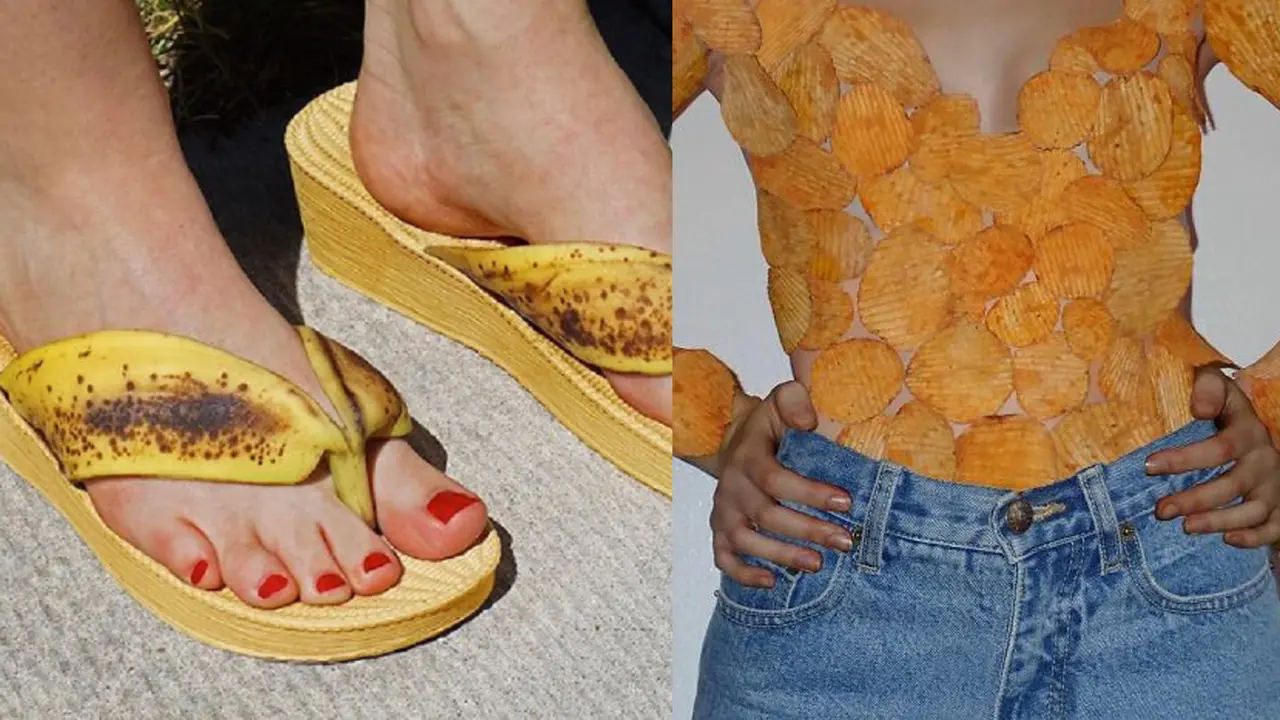 Kreatif, Seorang Wanita Menciptakan Fashion Dari Benda di Sekitarnya