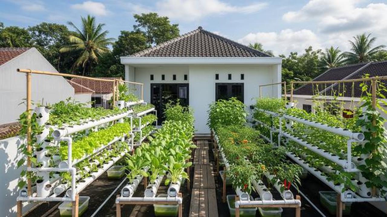 8 Kebun Hidroponik di Atap Rumah Biar Lahan Sempit Tetap Produktif, Panen Sayur Tanpa Lahan