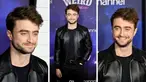 Foto kolase Daniel Radcliffe saat menghadiri pemutaran perdana film "Weird: The Al Yankovic Story" di Alamo Drafthouse Cinema Downtown Brooklyn di New York pada Selasa, 1 November 2022. (AFP Photo)