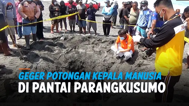 VIDEO: Geger Potongan Kepala Manusia di Pantai Parangkusumo