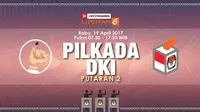 Live Streaming Quick Count Pilkada DKI 2017 Putaran 2. (Liputan6.com/Triyasni)