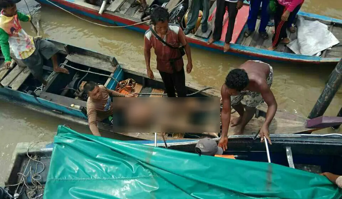 Remaja 18 tahun yang bekerja sebagai penarik tual sagu menjadi korban serangan buaya. (Foto: Dok. Polres Kepulauan Meranti/M Syukur)