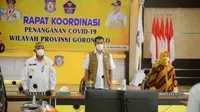 Kepala BNPB Letjen TNI Doni Monardo soroti ketidakpercayaan masyarakat terhadap keberadaan Covid-19. (Foto: Liputan6.com/Arfandi Ibrahim)