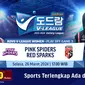 Link Live Streaming Liga Voli Korea: Pink Spiders Vs Red Sparks di Vidio Sore Ini. (Sumber: dok. vidio.com)