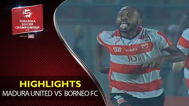 Video highlights TSC 2016 antara Madura United Vs Borneo FC yang berakhir dengan skor 2-1 di Stadion Gelora Bangkalan, Madura.