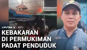 Dua Permukiman Padat di Jakarta Barat Terbakar