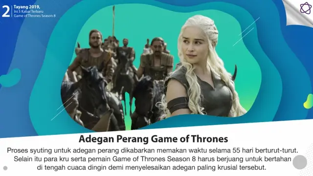 [Bintang] Tayang 2019, Ini 5 Kabar Terbaru Game of Thrones Season 8