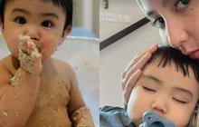 Potret Lucu Menggemaskan Baby Lio Anak Joshua Suherman dan Clairine Clay yang Kini Sudah 9 Bulan