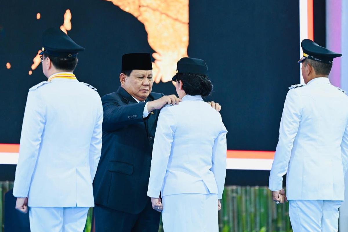 Prabowo lantik kepala daerah di Istana Merdeka