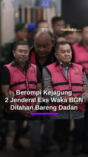 Penampakan Dadan Bareng 2 Jenderal Lodewyk & Sony Sanjaya Eks Petinggi BGN Ditahan Kejagung