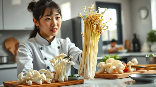 cara memasak jamur enoki