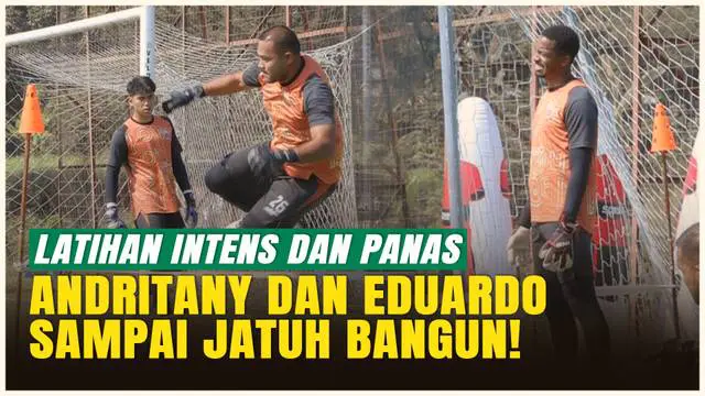 VIDEO: Kiper Persija Terpanggang Panas, Carlos Eduardo & Andritany Latihan Intens Jelang Lawan Borneo FC