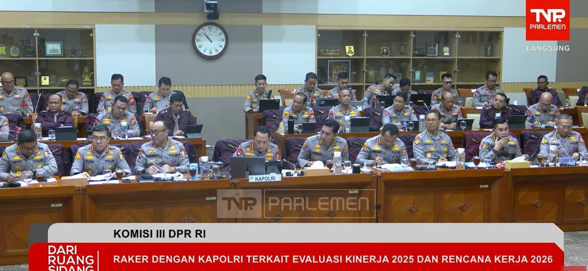 Polri rapat bareng Komisi III DPR