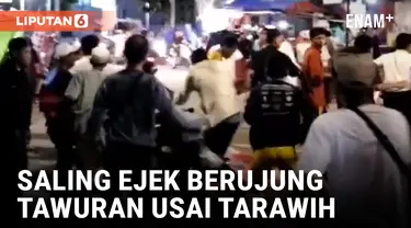 Malam Puasa Pertama, Puluhan Remaja Malah Tawuran di Depan Islamic Center Koja