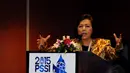 Ketua Komite Olimpiade Indonesia (KOI), Rita Subowo menyampaikan pandangannya pada pembukaan Kongres Tahunan PSSI di Hotel Borobudur, Jakarta (4/1/2015). (Liputan6.com/Helmi Fithriansyah)