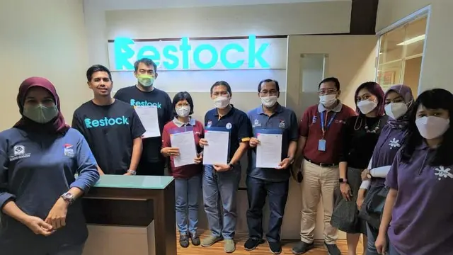 yaitu Restock.id (PT Cerita Teknologi Indonesia) menjalin kerja sama dengan Bank Perkreditan Rakyat (BPR) dalam bentuk loan channeling. (Dok Restock.id)