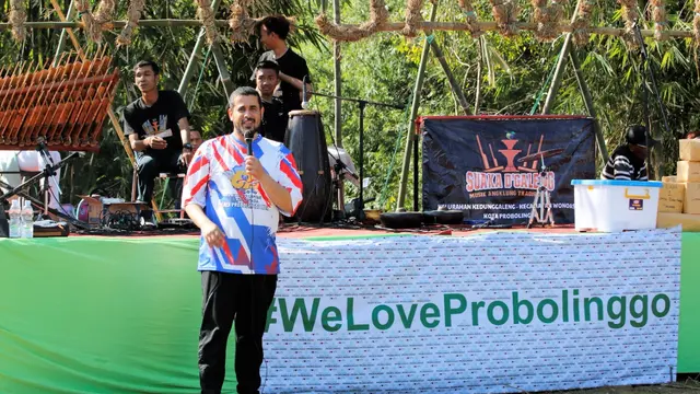 Wali Kotta Probolinggo Habib Hadi Zainal Abidin memberikan arahan dalam  Festival Sawah Noasih  Sae Ongguh (Istimewa)