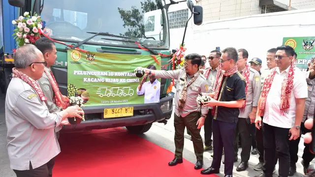 Pertanian Indonesia Tangguh, Mentan SYL Lepas Ekspor Kacang Hijau 1.000 Ton ke Cina 