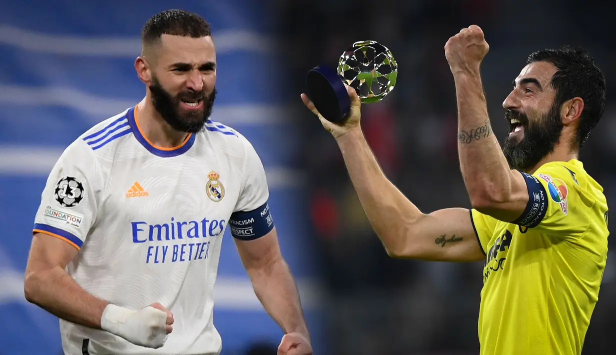 Real Madrid dan Villarreal menjadi dua tim pertama yang sukses melaju ke babak semifinal Liga Champions 2021/22 usai berhasil unggul agregat di leg kedua pada Rabu (13/04/2022) dini hari tadi. Berikut ini daftar pemain terbaik masing-masing dari skuat mereka. (Foto Kolase: AFP dan AP)